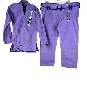 Gameness Feathers Women's F4 Karate Purple Martial Arts BJJ Jujitsu Gi Uniform